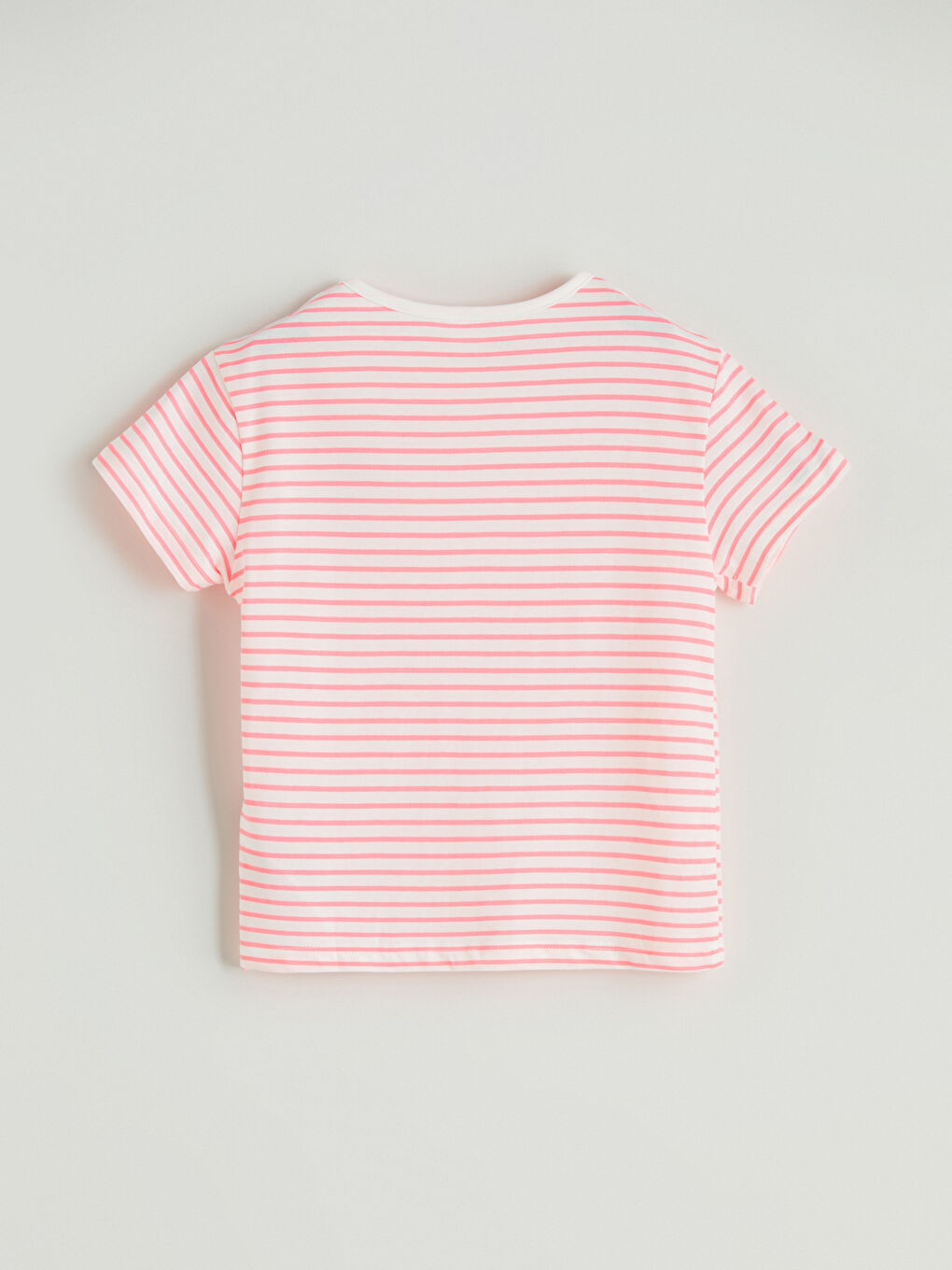 Crew Neck Striped Girls' T-Shirt -S5GJ66Z1-LHK