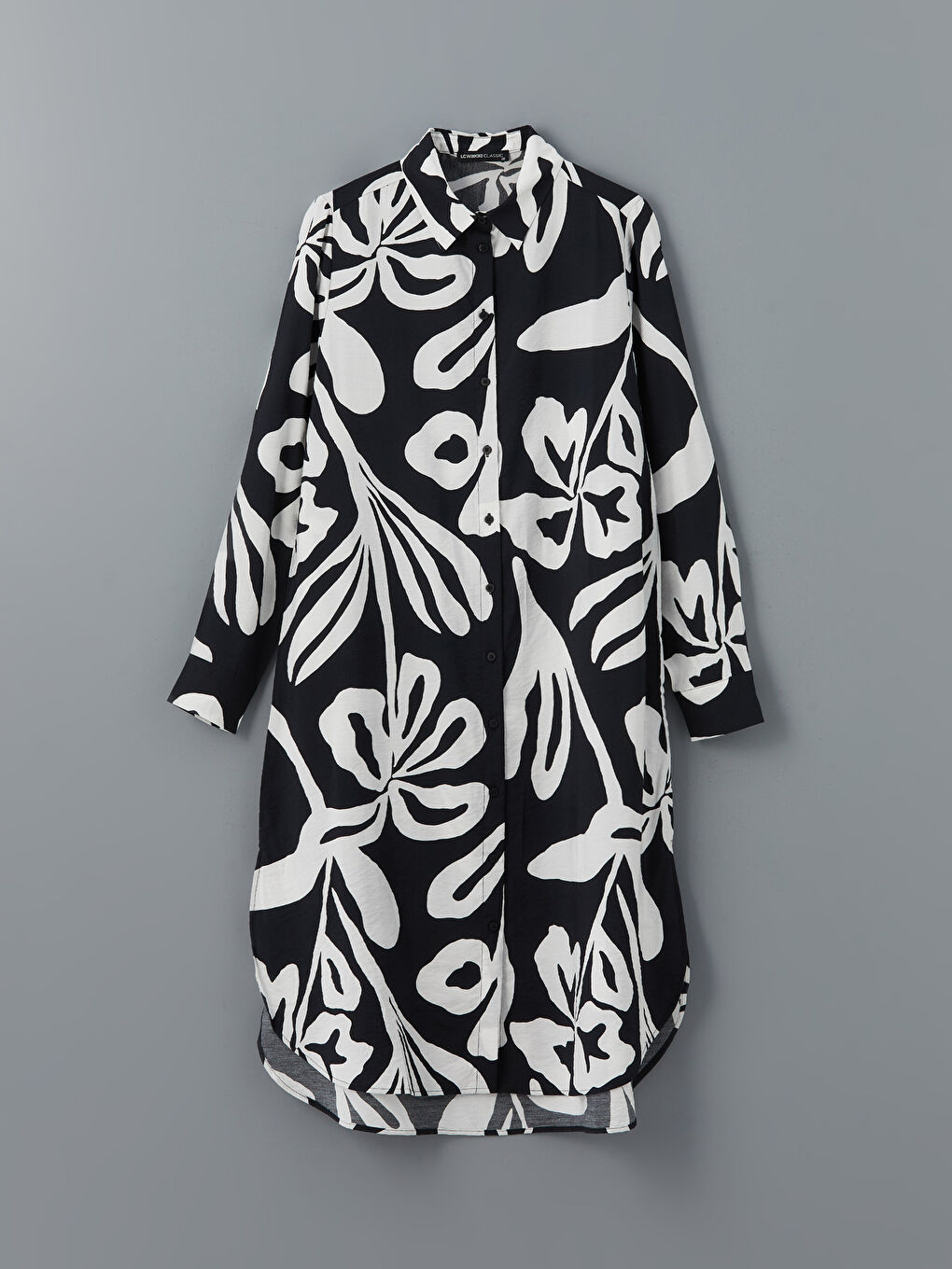 Collared Neck Floral Women's Tunic -S5GJ67Z8-LQJ