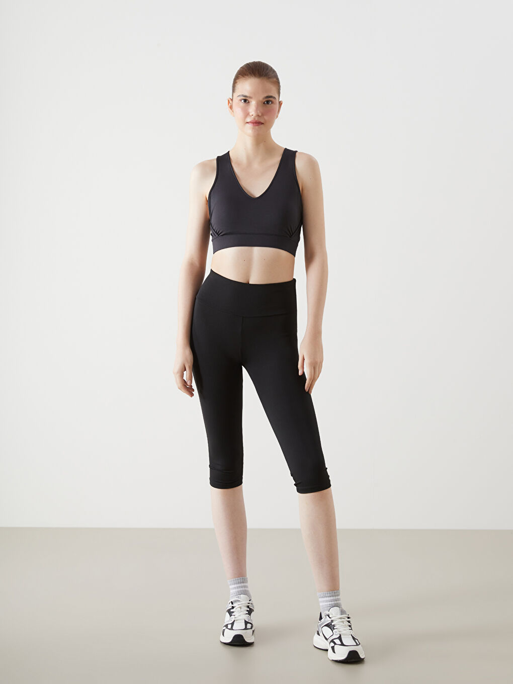 Women's Elastic Waist Sport Leggings -S5GJ75Z8-CVL