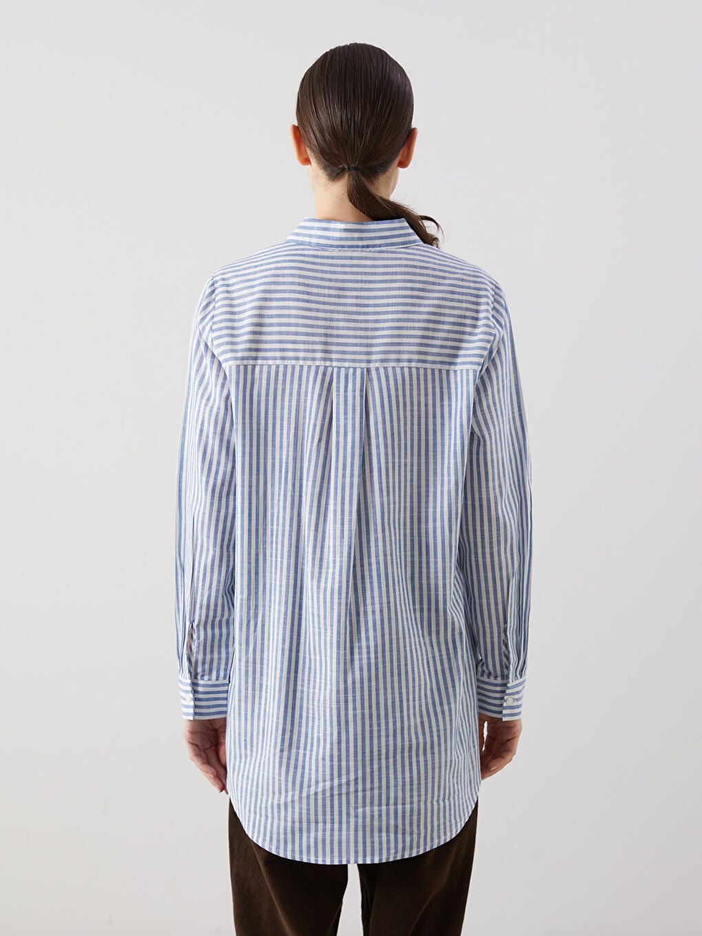 Striped Women's Shirt Tunic -S5GJ78Z8-LSJ