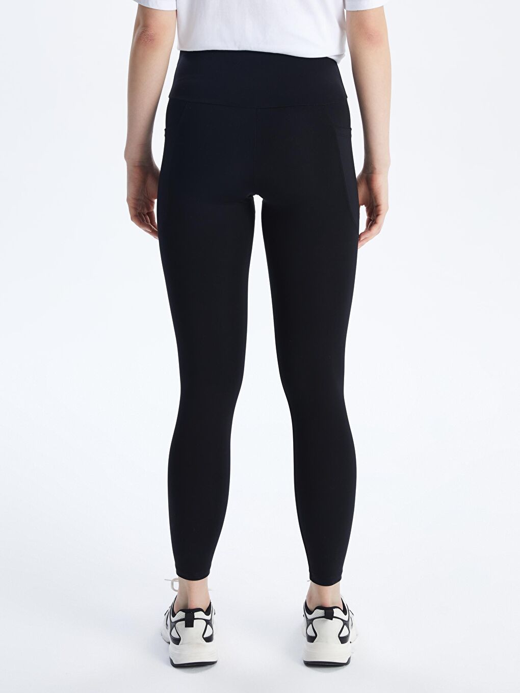 XSIDE ACTIVE Siyah Beli Lastikli Kadın Spor Tayt - 3