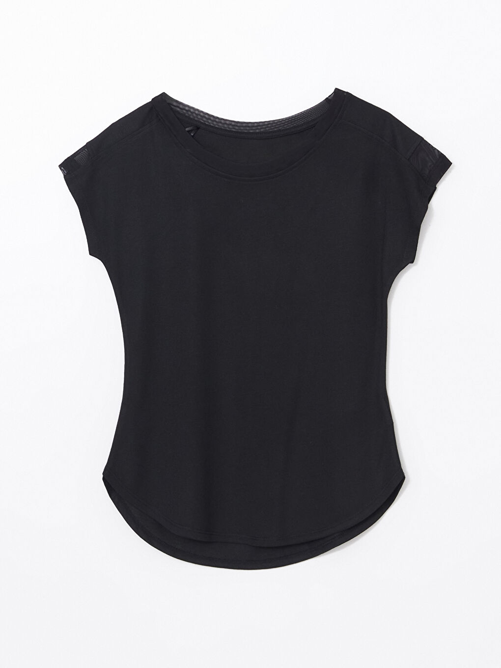 XSIDE ACTIVE Siyah Bisiklet Yaka Kadın Spor Tişört - 4