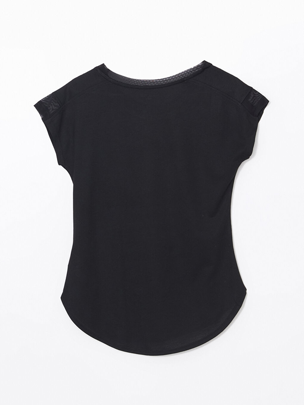 XSIDE ACTIVE Siyah Bisiklet Yaka Kadın Spor Tişört - 5