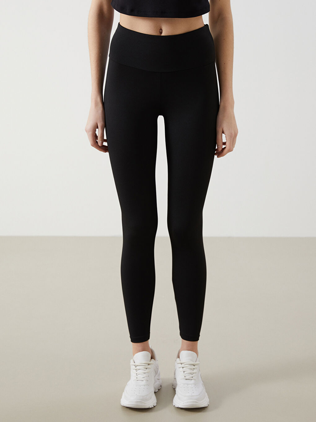 Women's Elastic Waist Sport Leggings -S5GJ87Z8-CVL