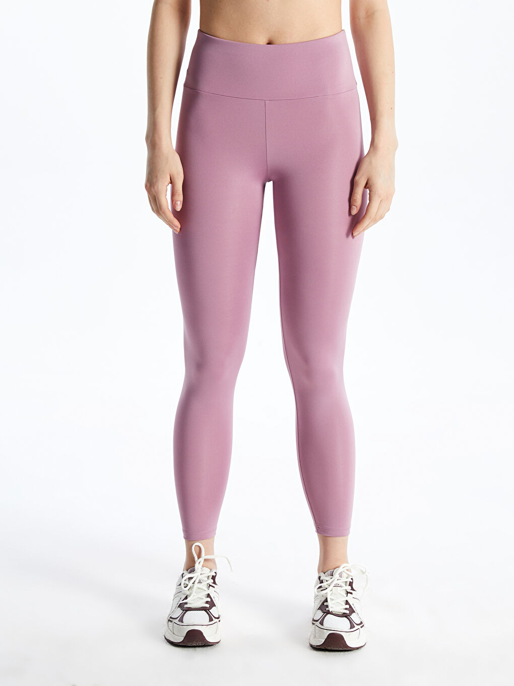XSIDE ACTIVE Mor Beli Lastikli Kadın Spor Tayt - 1