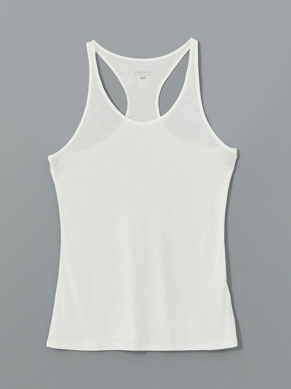 Beyaz U Yaka Kadın Sporcu Atleti