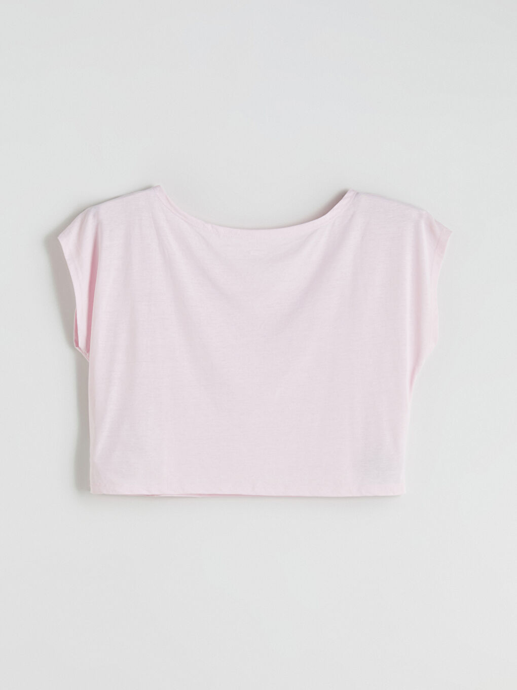 Pembe Kayık Yaka Kadın Spor Tişört ve Atlet-5