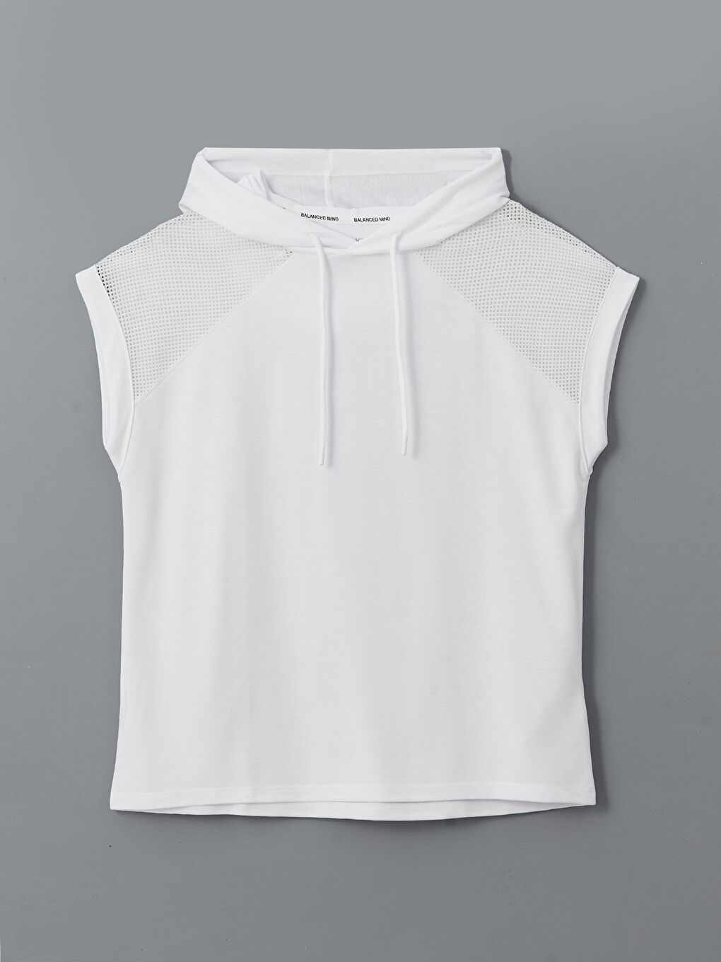 XSIDE ACTIVE Hooded Women's Sports T-Shirt with Mesh Detail -S5GJ98Z8-Q6K