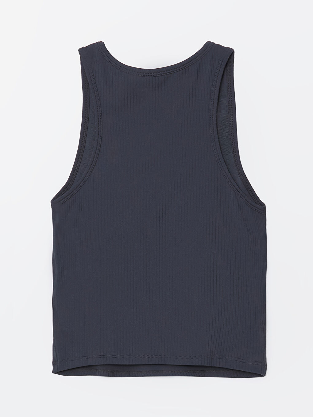 Antrasit Bisiklet Yaka Kadın Sporcu Atleti-5