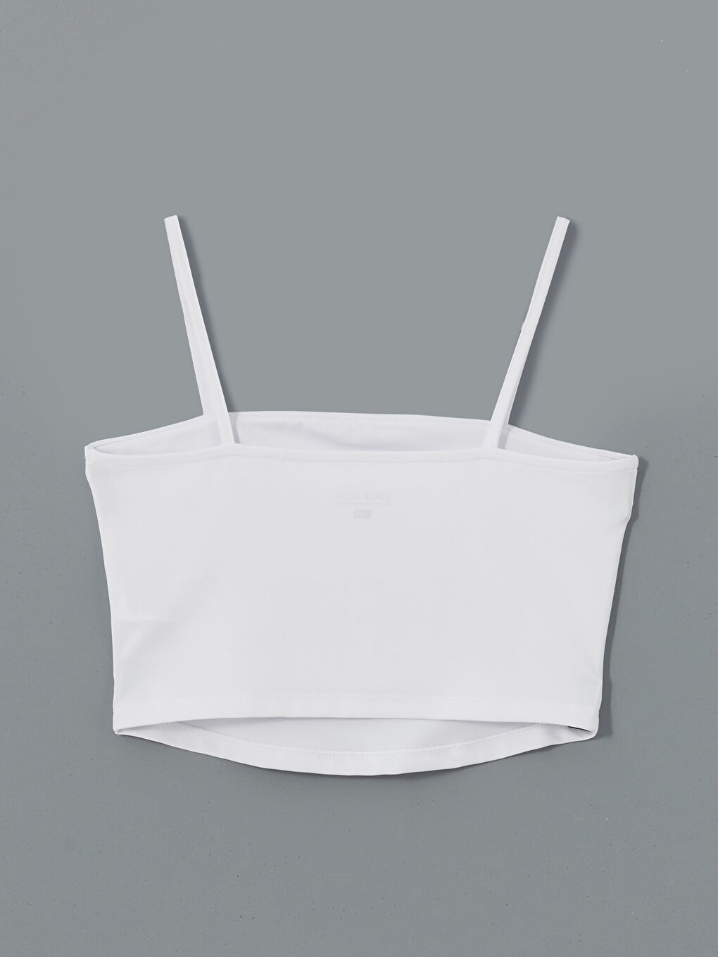 Beyaz U Yaka Askılı Kadın Spor Büstiyer-5