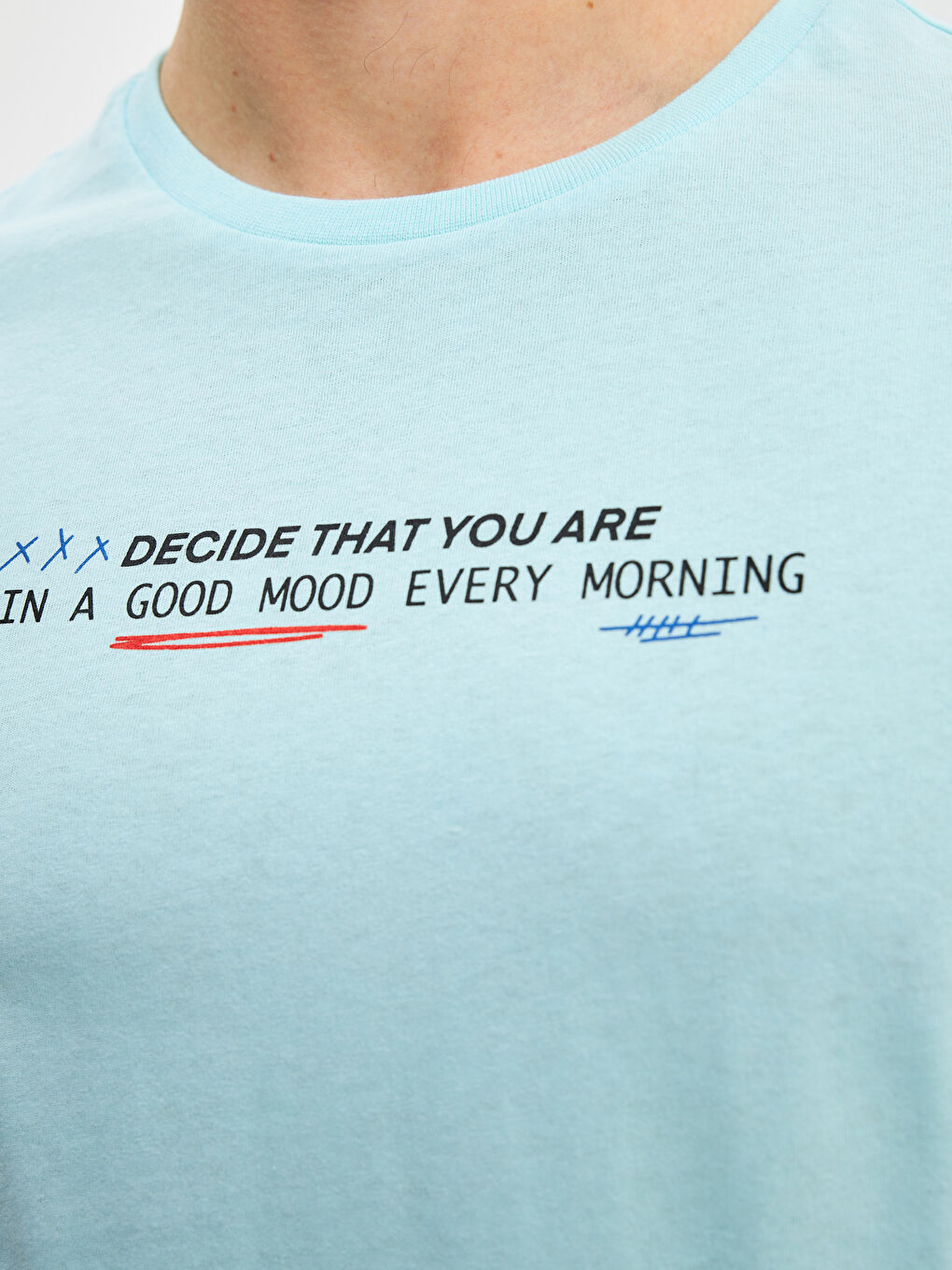 Mavi Standart Kalıp Erkek Pijama Takımı-2