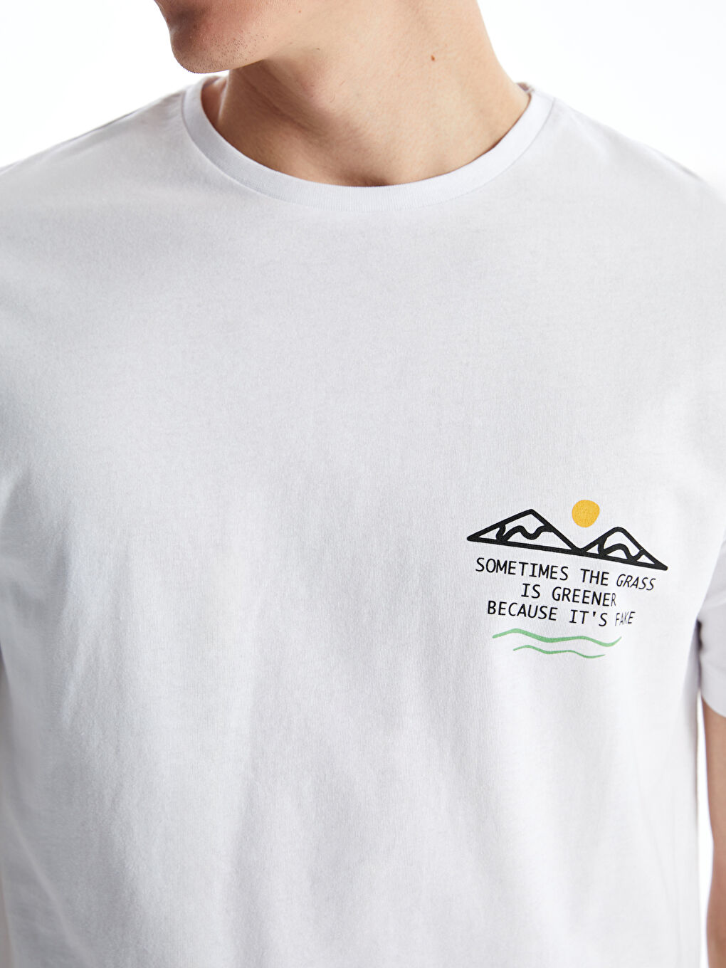 Beyaz Standart Kalıp Erkek Pijama Takımı-2