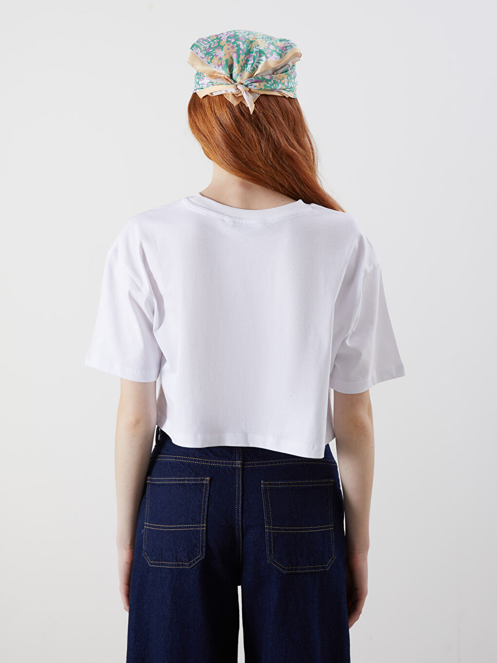 Crew Neck Women's Crop Top-3