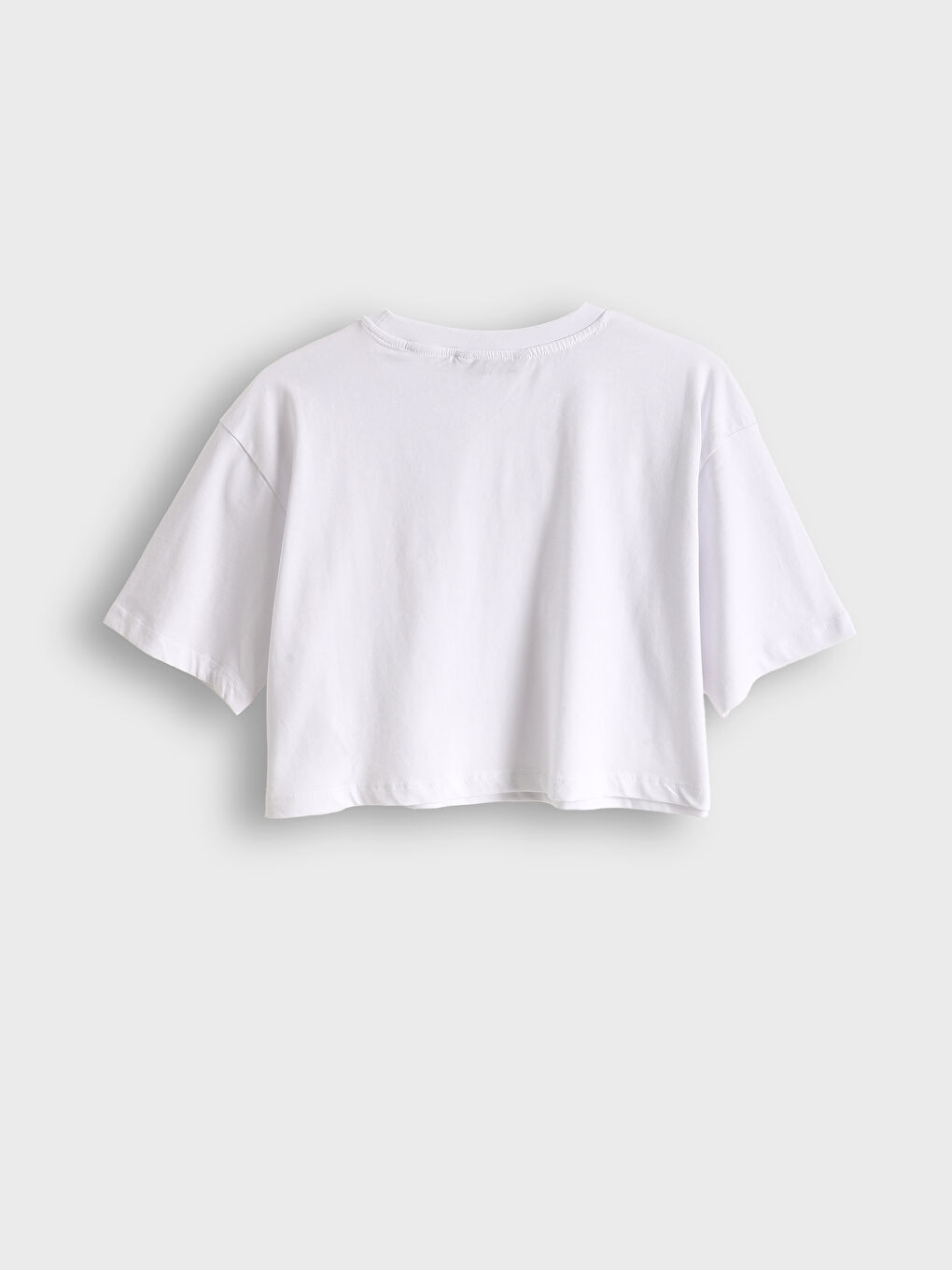 Crew Neck Women's Crop Top-5