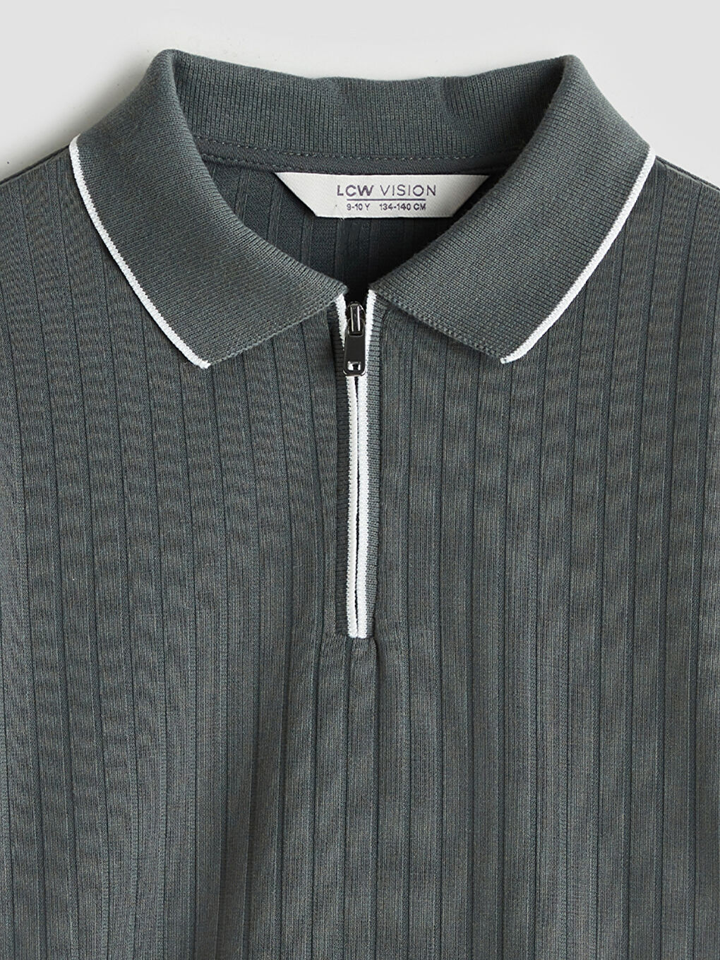 LCW Vision Polo Neck Textured Boys' T-Shirt -S5GK58Z4-L1R