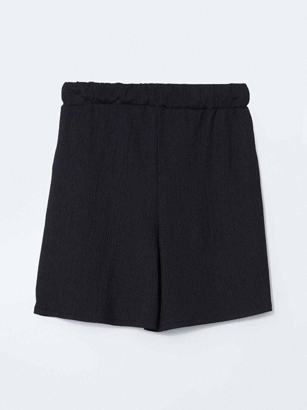 Elasticated Waist Textured Women's Shorts -S5GK86Z8-CVL