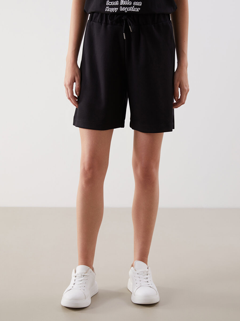 Elasticated Waist Women's Shorts -S5GK88Z8-CVL