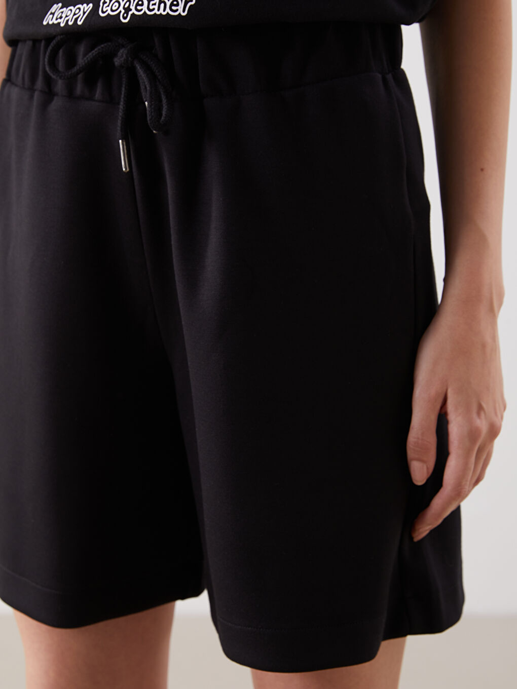 Elasticated Waist Women's Shorts -S5GK88Z8-CVL