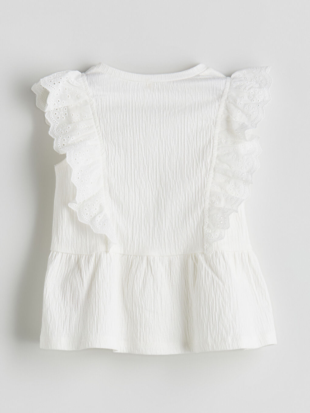 Crew Neck Crinkle Girls' T-Shirt -S5GL03Z1-JYX