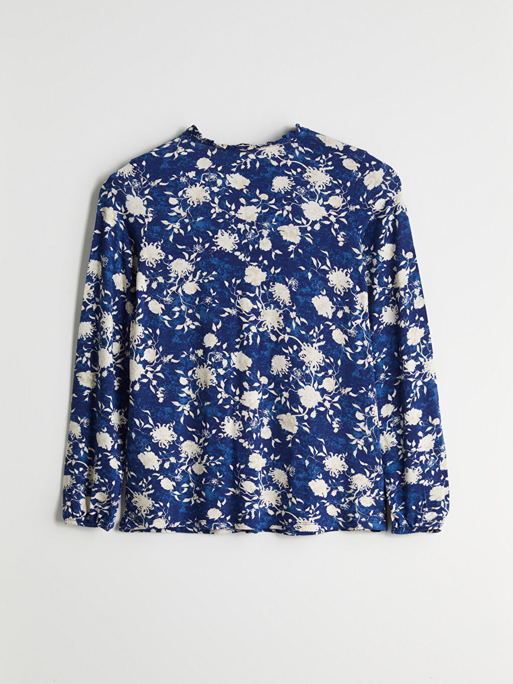 Tie Neck Floral Women's Blouse -S5GL08Z8-LSF