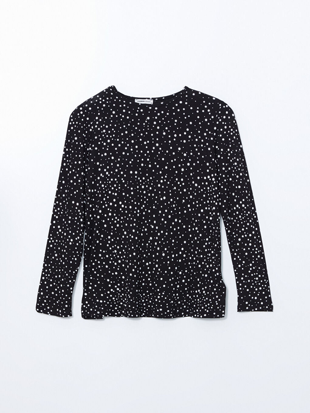 Crew Neck Patterned Women's T-Shirt -S5GL16Z8-SW8