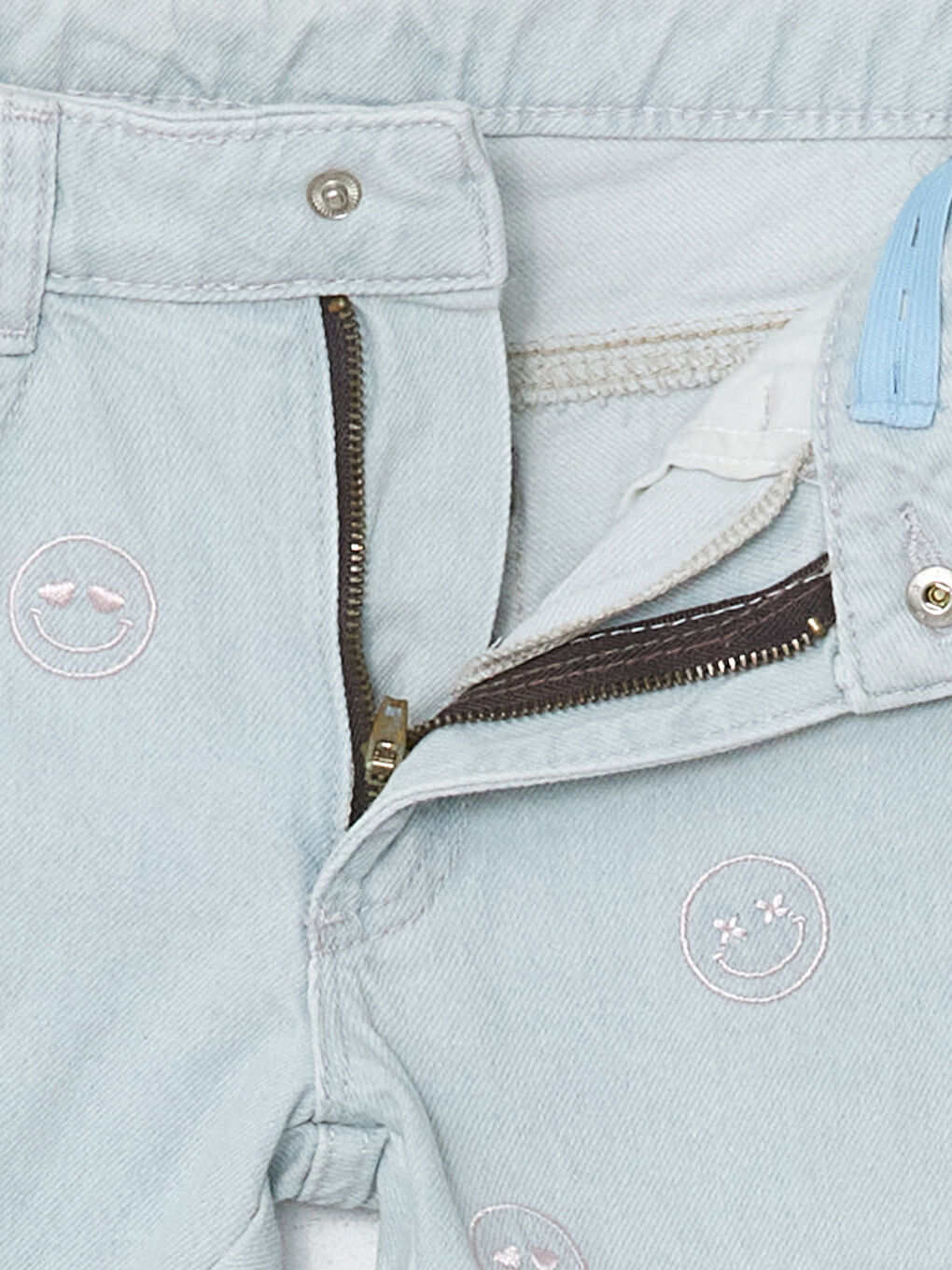 Adjustable Waist Girls' Denim Shorts -S5GL23Z4-311