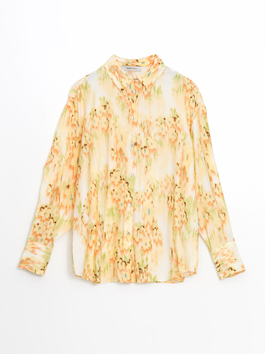 Floral Oversize Women's Shirt -S5GL72Z8-LT4