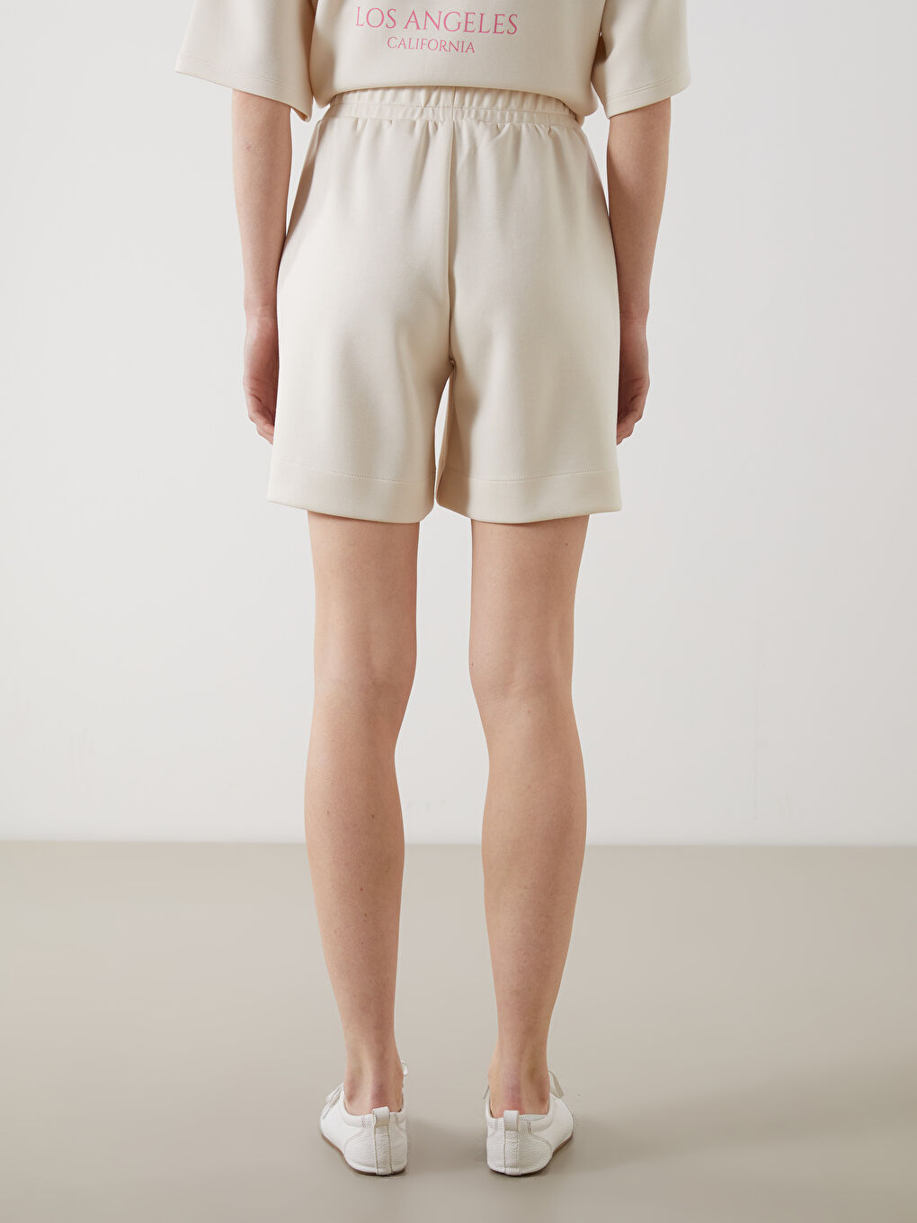 Elasticated Waist Women's Shorts -S5GM04Z8-FT0