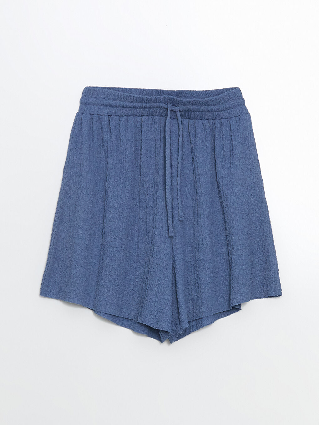 Elasticated Waist Textured Women's Shorts -S5GM16Z8-KZZ