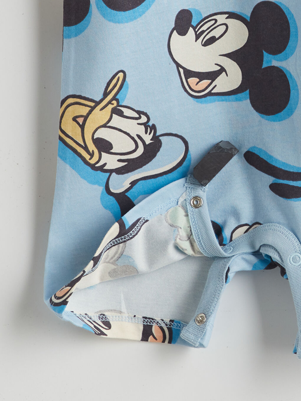 Mavi Minnie Mouse Baskılı Erkek Bebek Tulum-2