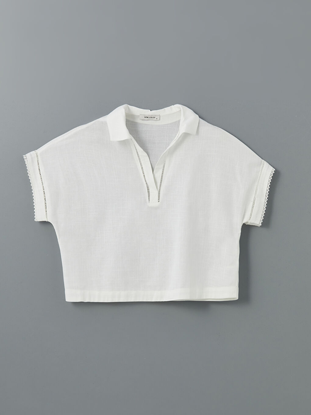 Polo Neck Women's Blouse -S5GM78Z8-R9J