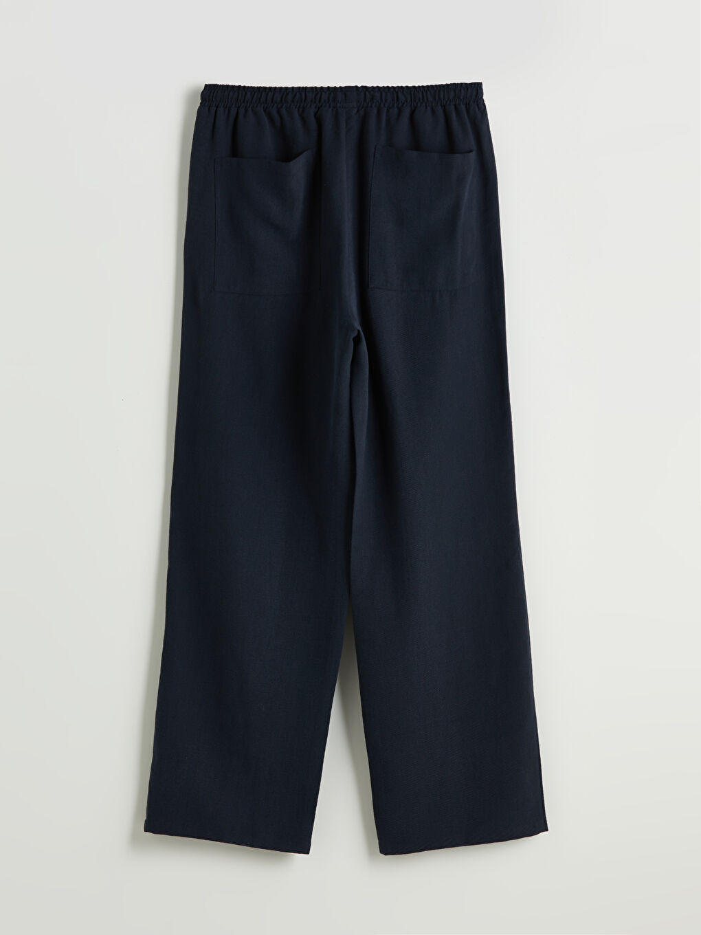 Elastic Waist Wide Leg Women's Trousers -S5GM87Z8-CRP