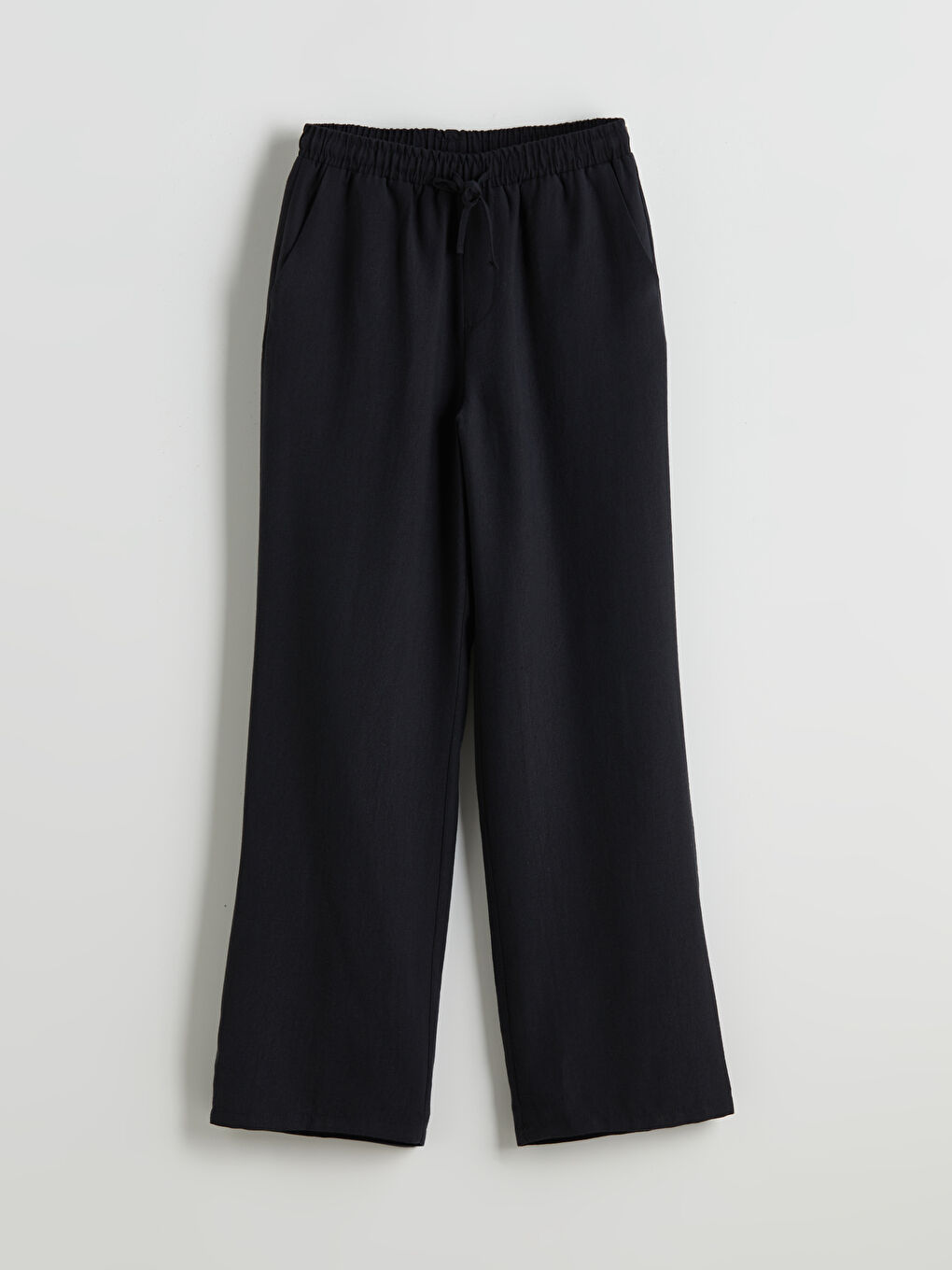 Elastic Waist Wide Leg Women's Trousers -S5GM87Z8-CVL
