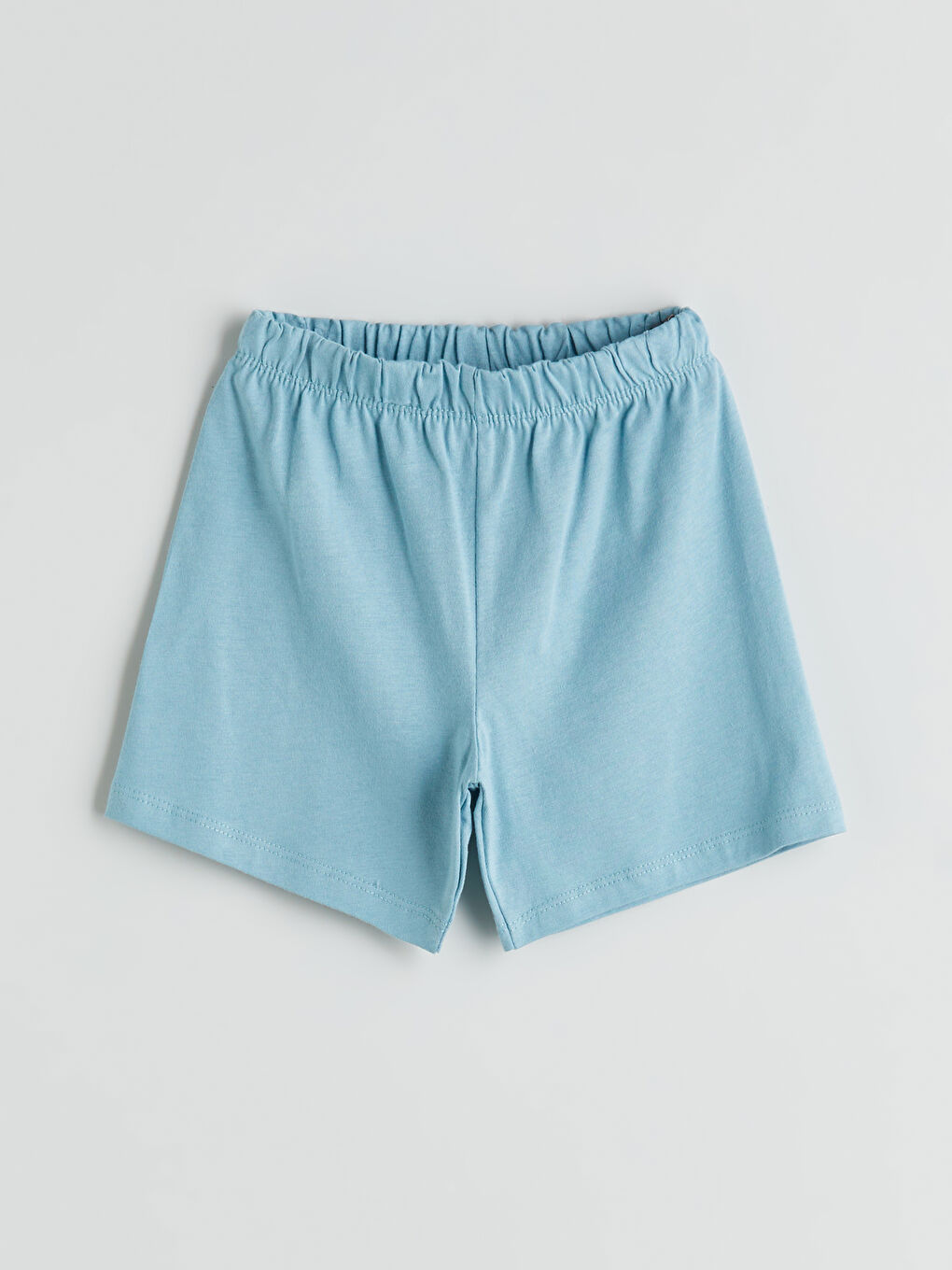 Mavi Beli Lastikli Basic Erkek Bebek Şort