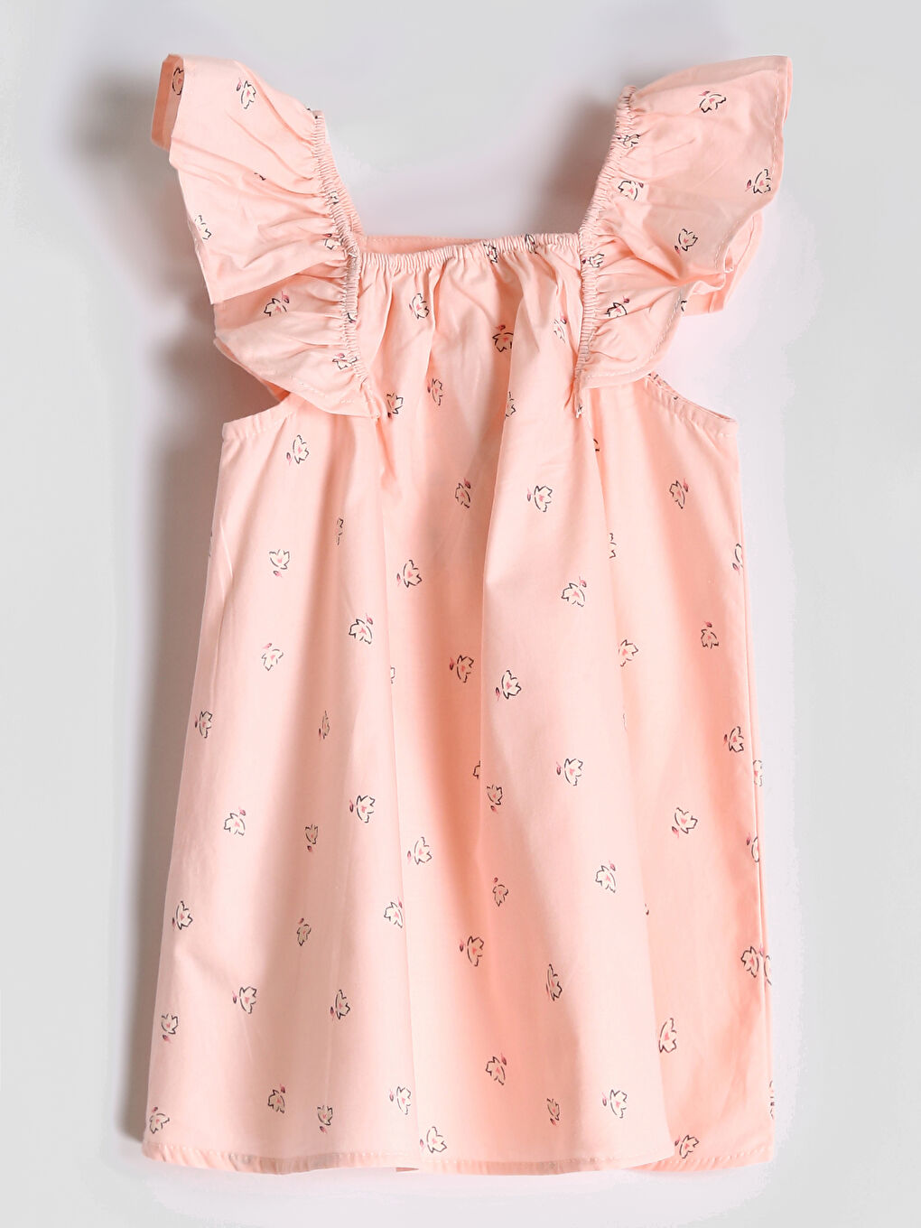 Robe en Popeline pour Bébés Filles à Col Carré-1