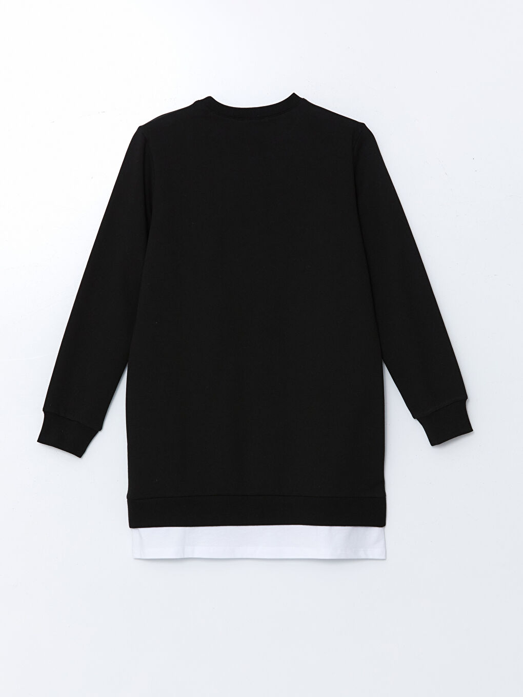 LCW Modest Crew Neck Printed Women's Sweatshirt Tunic -S5GN16Z8-CVL