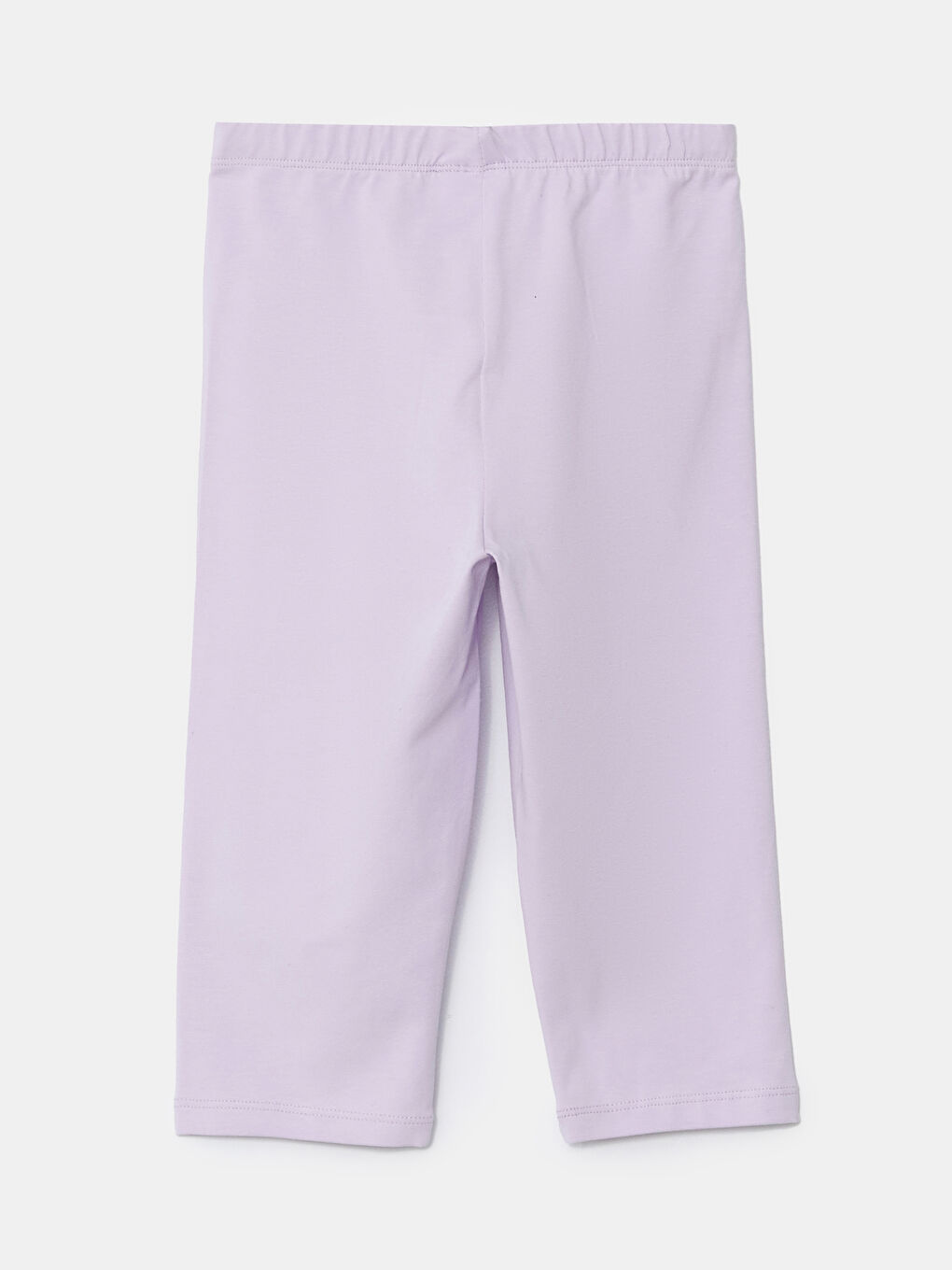 LCW ECO Mor Beli Lastikli 3/4 Boy Kız Çocuk Tayt - 1