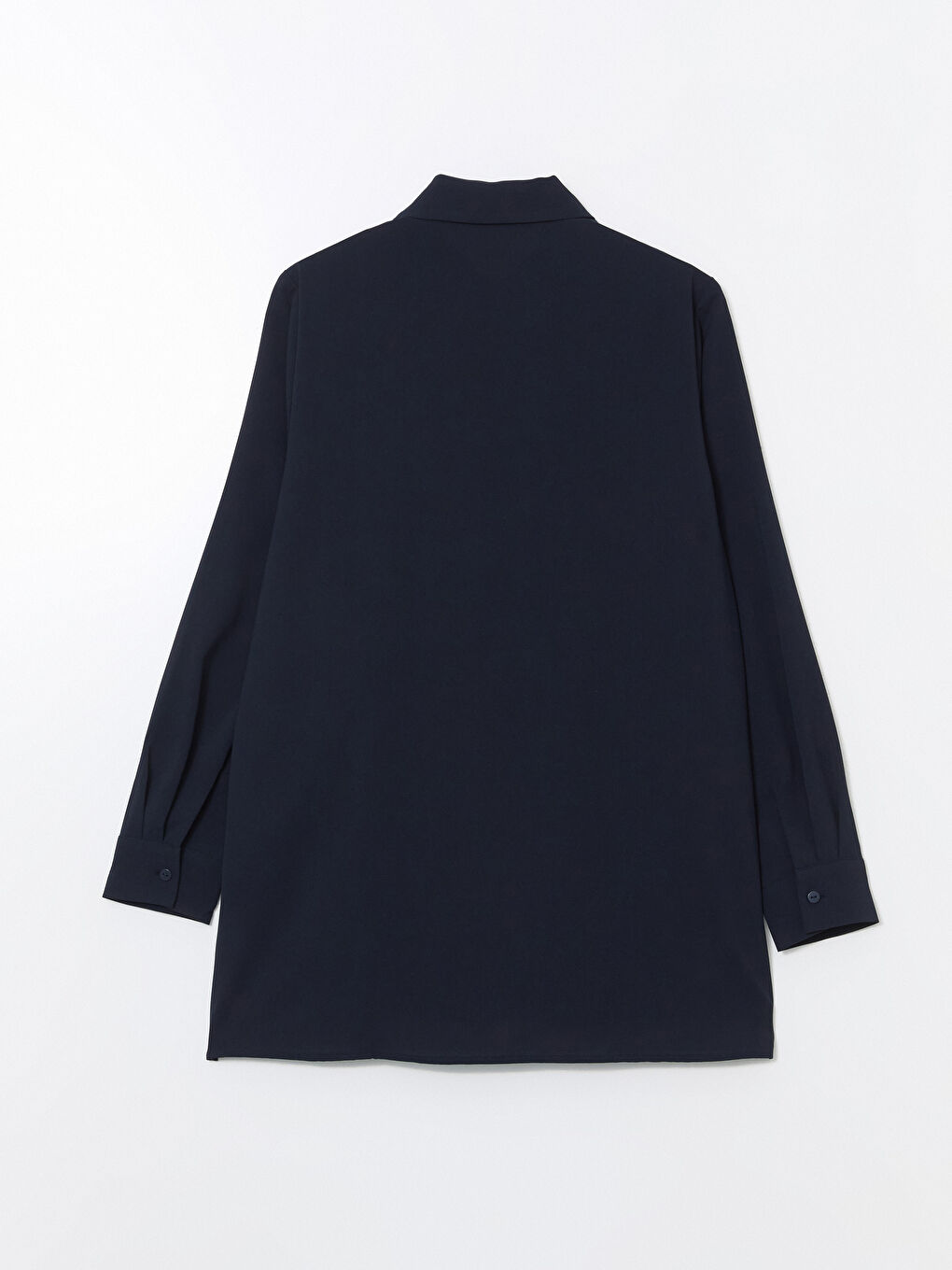 Plain Pleated Women's Shirt Tunic-5