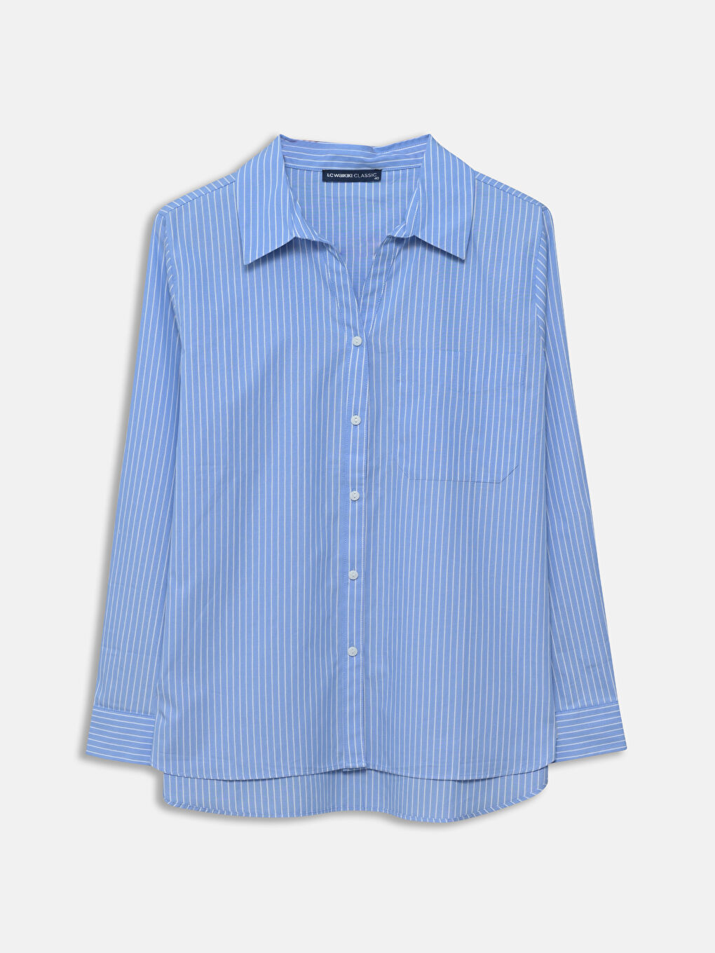 Striped Long Sleeve Women's Shirt -S5GN47Z8-LEN