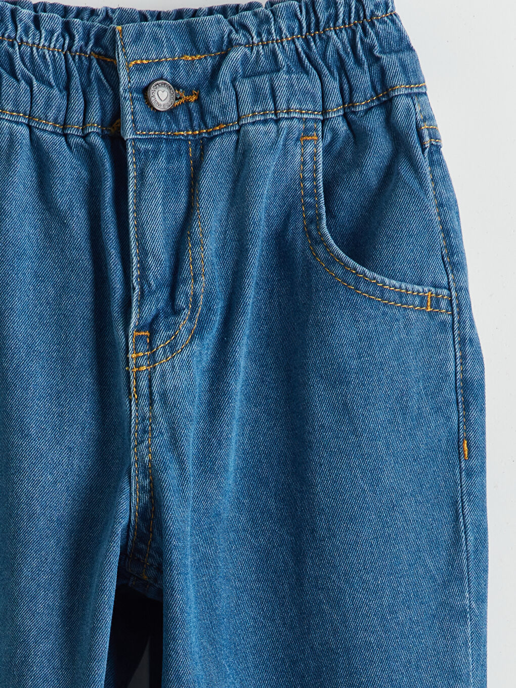 Elastic Waist Girl Denim Trousers -S5GN71Z4-507