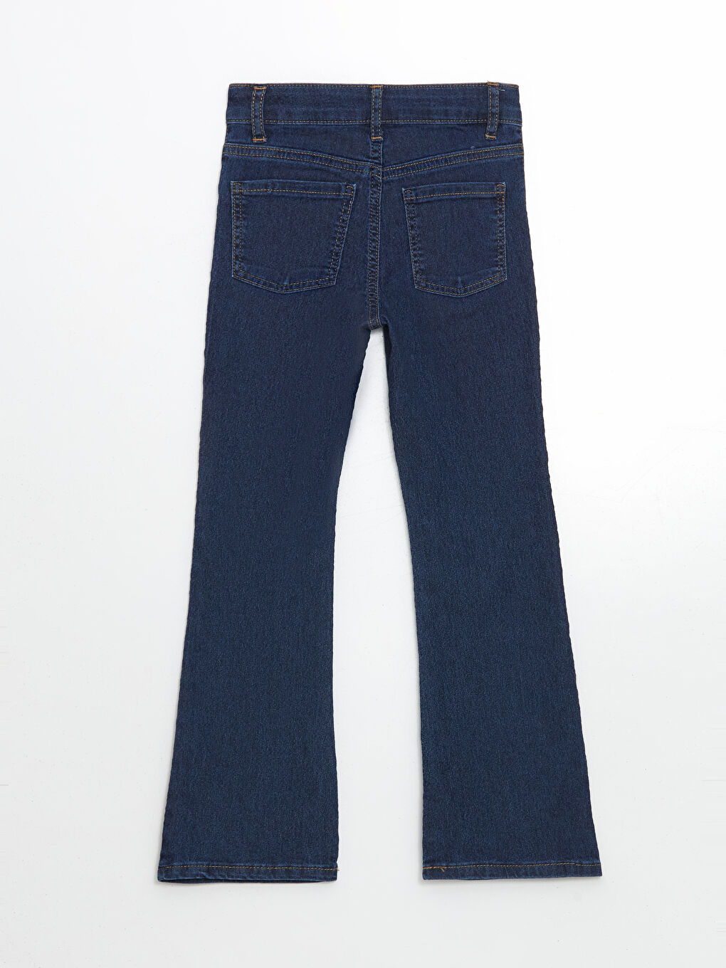 LCW ECO Indigo Beli Ayarlanabilir Lastikli Kız Çocuk Jean Pantolon - 1
