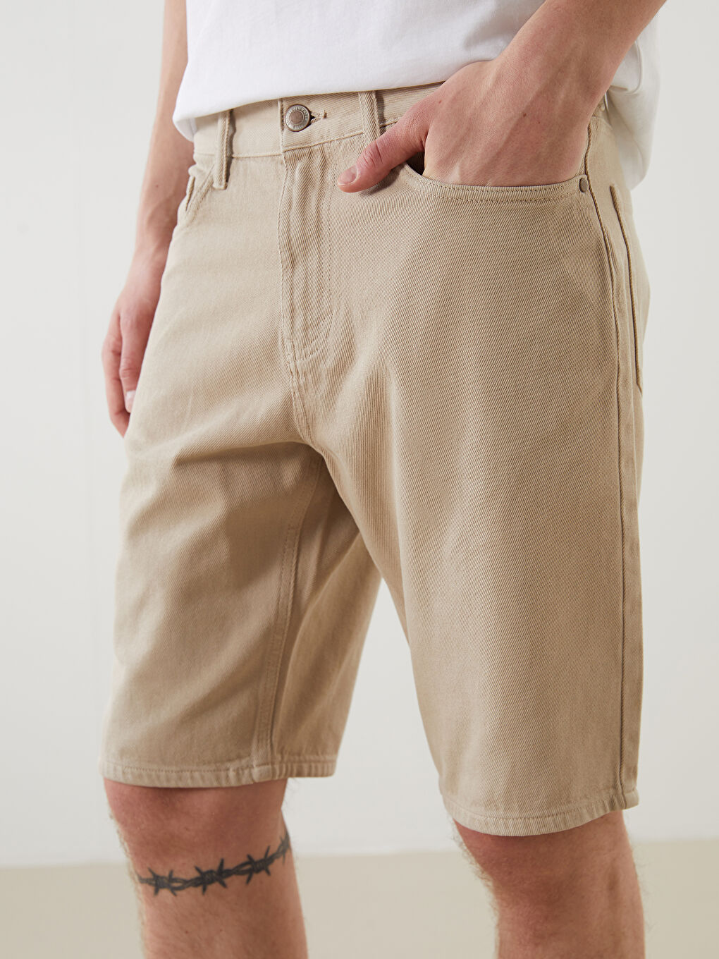 LCW Jeans Standard Fit Men's Denim Shorts -S5GN94Z8-D1N