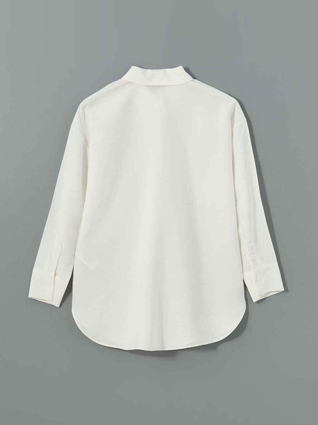 LCW Modest Ekru Oversize Kadın Gömlek Tunik - 5
