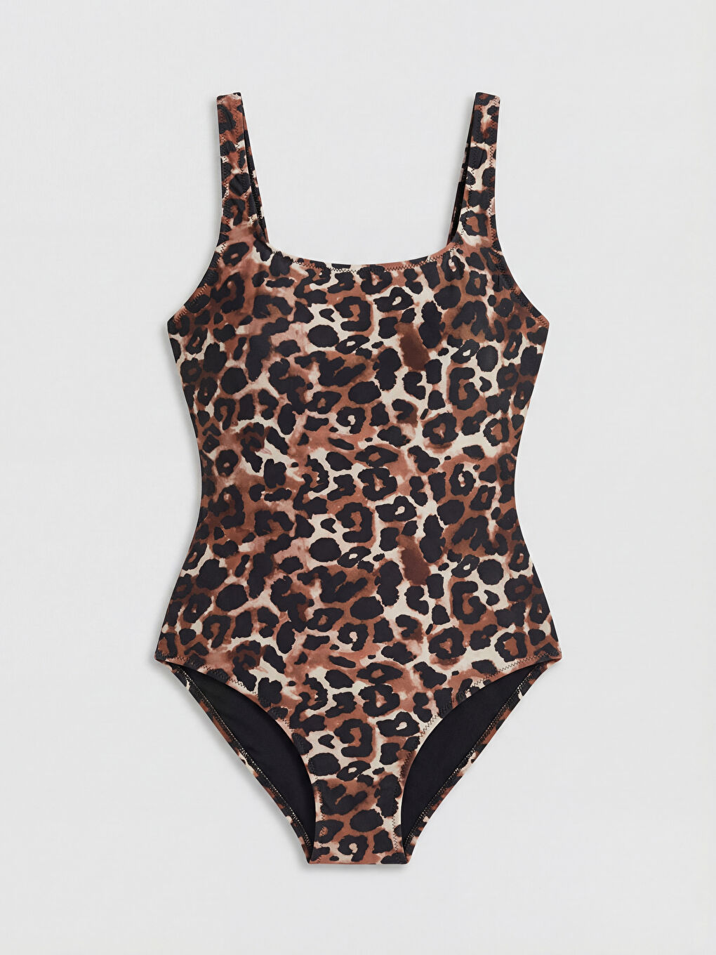 Leopard Print Removable Padded Women's Swimsuit-2