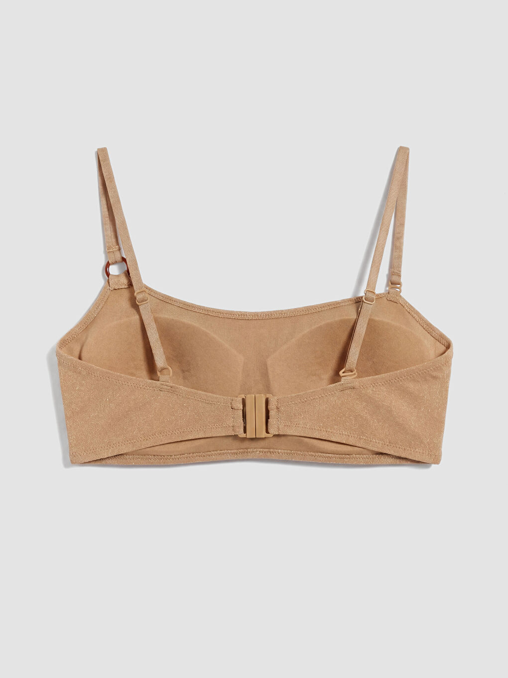 جزء علوي من البكيني بحشو قابل للإزالة سادة للسيدات-1