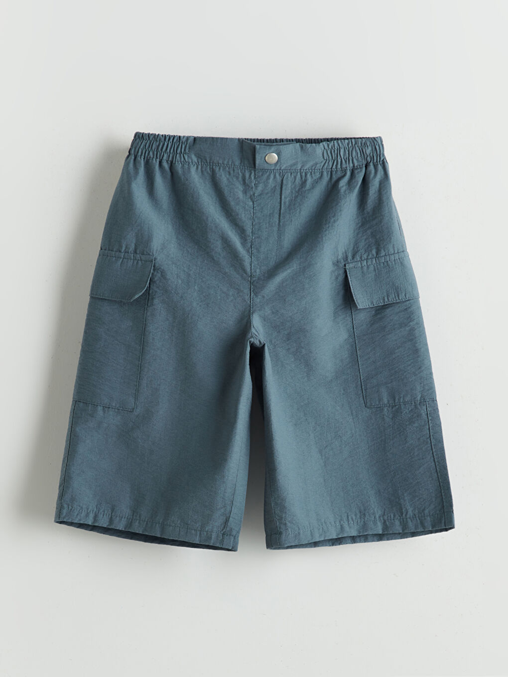 Boys' Cargo Shorts with Elastic Waist -S5GO88Z4-GYB