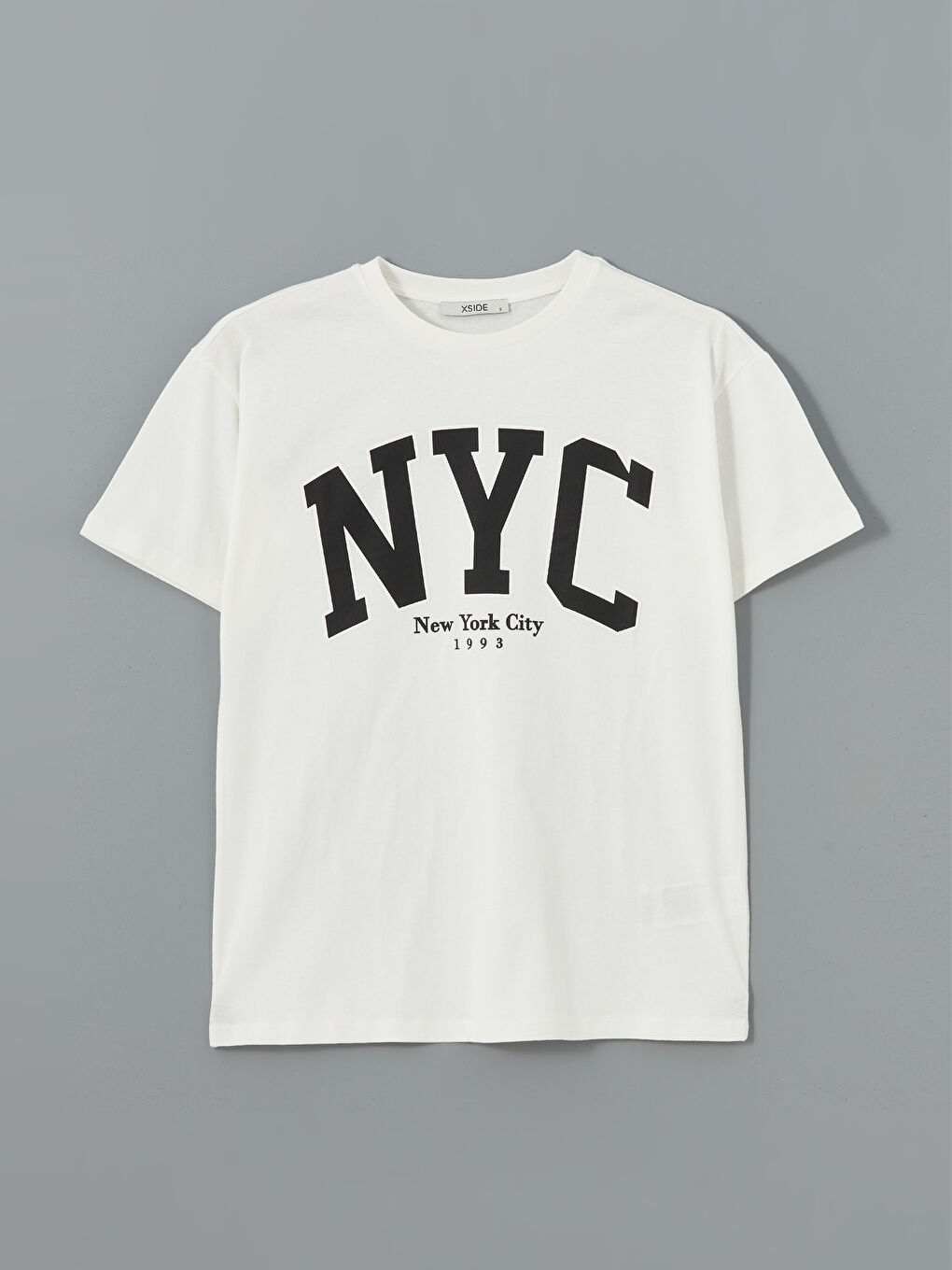 Crew Neck New York Printed Women's T-Shirt-4