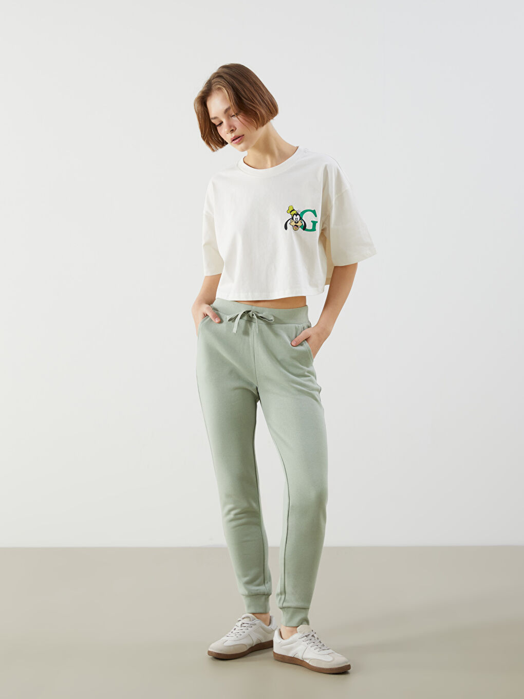 Elasticated Waist Women's Jogger Sweatpants -S5GP45Z8-SBD