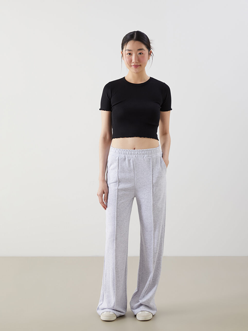 Women's Elastic Waist Sweatpants -S5GP49Z8-LAL