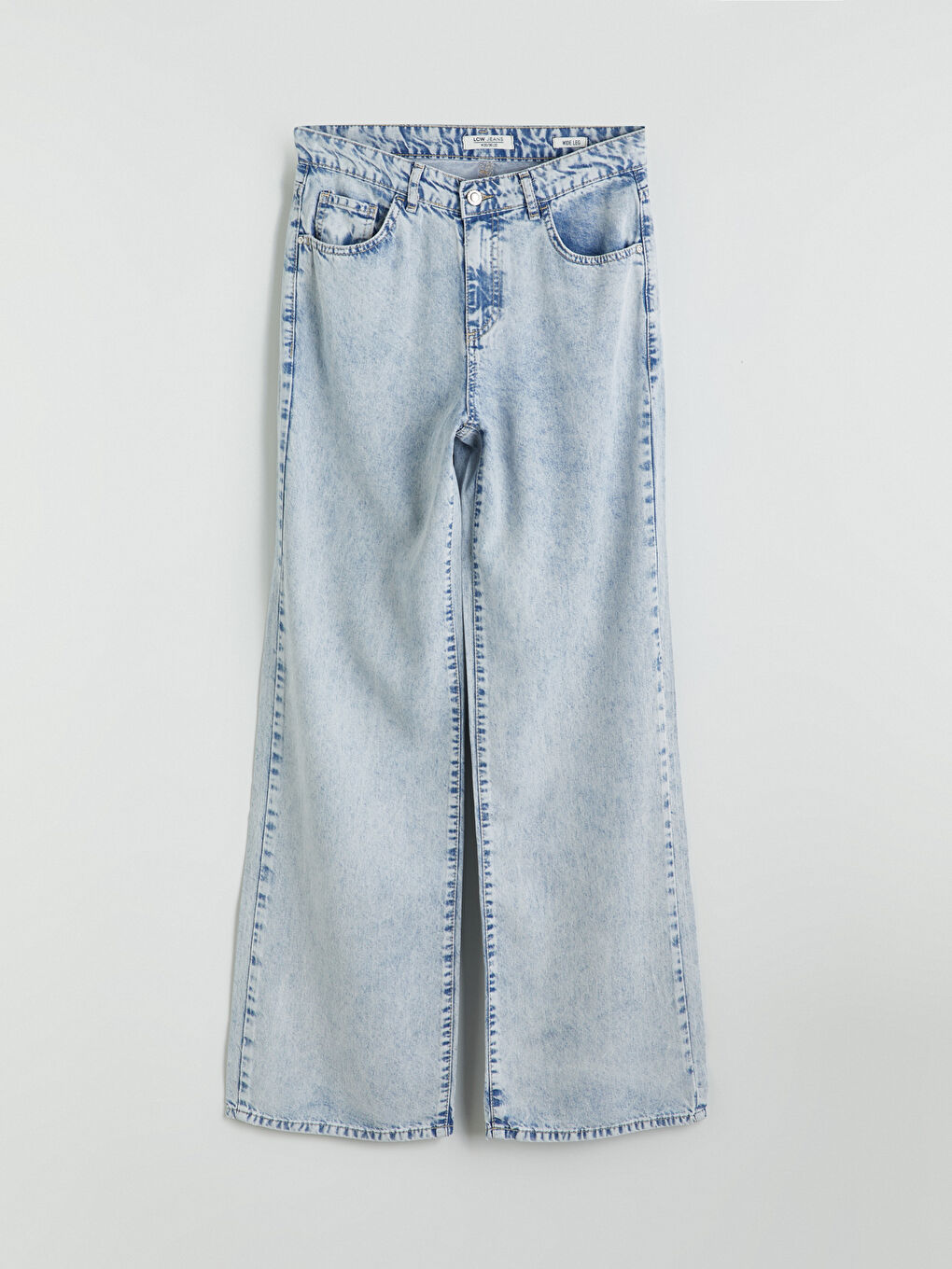 İndigo Wideleg Kadın Jean Pantolon-4